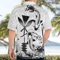Japan And Hawaii Hawaiian Shirt Sakura Koi Fish Hawaiian Lei Kanaka - Polynesian Pride