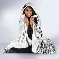 Japan And Hawaii Hooded Blanket Sakura Koi Fish Hawaiian Lei Kanaka LT14 - Polynesian Pride