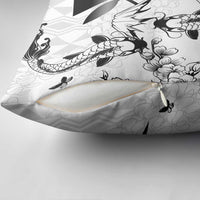 Japan And Hawaii Pillow Cover Sakura Koi Fish Hawaiian Lei Kanaka - Polynesian Pride