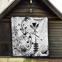 Japan And Hawaii Quilt Sakura Koi Fish Hawaiian Lei Kanaka - Polynesian Pride