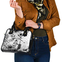 Japan And Hawaii Shoulder Handbag Sakura Koi Fish Hawaiian Lei Kanaka - Polynesian Pride