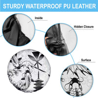 Japan And Hawaii Spare Tire Cover Sakura Koi Fish Hawaiian Lei Kanaka - Polynesian Pride