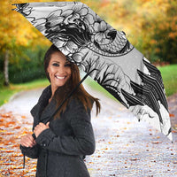 Japan And Hawaii Umbrella Sakura Koi Fish Hawaiian Lei Kanaka - Polynesian Pride