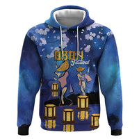 Japan Obon Festival Hoodie Sakura Lanterns With Bon Dance - Polynesian Pride