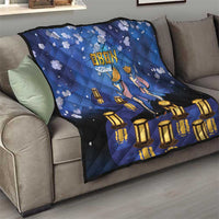 Japan Obon Festival Quilt Sakura Lanterns With Bon Dance - Polynesian Pride