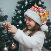Hawaii Kahili Palaka Motifs Christmas Santa Hat Hawaiian Honohono Pikake Lei
