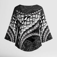 Hawaii Lauhala Tattoo Kimono Sleeve Blouse Hawaiian Hala Leaf Weaving