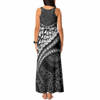 Hawaii Lauhala Tattoo Tank Maxi Dress Hawaiian Hala Leaf Weaving LT14 - Polynesian Pride