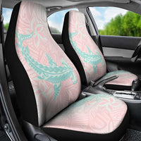 Baby Pink Gradient Polynesia Car Seat Cover Hawaiian Tribal Hammerhead Shark Tattoo LT14 - Polynesian Pride