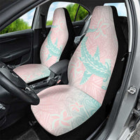 Baby Pink Gradient Polynesia Car Seat Cover Hawaiian Tribal Hammerhead Shark Tattoo LT14 - Polynesian Pride