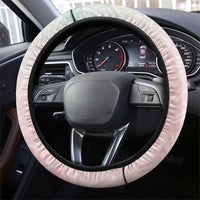 Baby Pink Gradient Polynesia Steering Wheel Cover Hawaiian Tribal Hammerhead Shark Tattoo