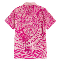 Beige Gradient Polynesia Family Matching Off The Shoulder Long Sleeve Dress and Hawaiian Shirt Hawaiian Tribal Hammerhead Shark Tattoo LT14 - Polynesian Pride