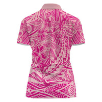 Beige Gradient Polynesia Women Polo Shirt Hawaiian Tribal Hammerhead Shark Tattoo LT14 - Polynesian Pride