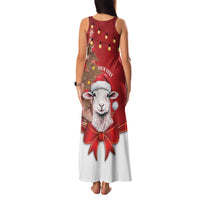Personalized New Zealand Sheep Christmas Family Matching Tank Maxi Dress and Hawaiian Shirt Hipi Meri Kirihimete Silver Fern Xmas Tree - Polynesian Pride