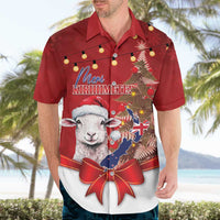 Personalized New Zealand Sheep Christmas Hawaiian Shirt Hipi Meri Kirihimete Silver Fern Xmas Tree - Polynesian Pride