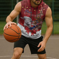 Personalized New Zealand Sheep Christmas Sleeveless Hoodie Hipi Meri Kirihimete Silver Fern Xmas Tree - Polynesian Pride