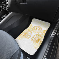 Cook Islands Gospel Day Car Mats Happy Nuku Day Tiare Maori Gold