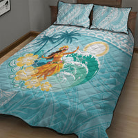 Ura Cook Islands Quilt Bed Set Kuki 'Airani Traditional Dance Tropical Vibes