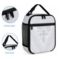 Peniamina Gospel Day Niue Lunch Bag Cross Dove Hiapo Pattern White