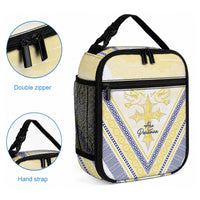 Peniamina Gospel Day Niue Lunch Bag Cross Dove Hiapo Pattern Yellow