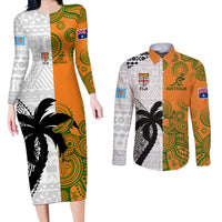 fiji-and-australia-rugby-couples-matching-long-sleeve-bodycon-dress-and-long-sleeve-button-shirts-2023-world-cup-aboriginal-mix-tapa-pattern
