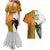 Fiji And Australia Rugby Couples Matching Mermaid Dress and Hawaiian Shirt 2023 World Cup Aboriginal Mix Tapa Pattern LT14 - Polynesian Pride