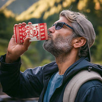 Red Mele Kalikimaka Hawaii 4 in 1 Can Cooler Tumbler Funny Ho Ho Ho Santa Shaka - Polynesian Pride