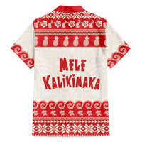 Red Mele Kalikimaka Hawaii Hawaiian Shirt Funny Ho Ho Ho Santa Shaka LT14 - Polynesian Pride