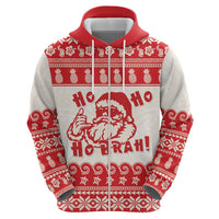 Red Mele Kalikimaka Hawaii Hoodie Funny Ho Ho Ho Santa Shaka - Polynesian Pride