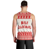 Red Mele Kalikimaka Hawaii Men Tank Top Funny Ho Ho Ho Santa Shaka - Polynesian Pride