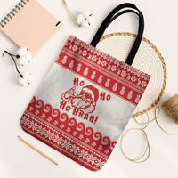 Red Mele Kalikimaka Hawaii Tote Bag Funny Ho Ho Ho Santa Shaka - Polynesian Pride