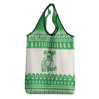Green Mele Kalikimaka Hawaii Grocery Bag Funny Ho Ho Ho Santa Shaka - Polynesian Pride