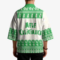 Green Mele Kalikimaka Hawaii Kimono Funny Ho Ho Ho Santa Shaka - Polynesian Pride