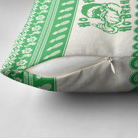 Green Mele Kalikimaka Hawaii Pillow Cover Funny Ho Ho Ho Santa Shaka - Polynesian Pride