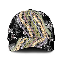 Black Palaka Hawaii Leis Classic Cap Hawaiian-plaid Elegant Tropical Vibes - Polynesian Pride