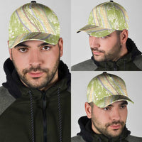 Green Palaka Hawaii Leis Classic Cap Hawaiian-plaid Elegant Tropical Vibes - Polynesian Pride