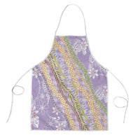 Purple Palaka Hawaii Leis Apron Hawaiian-plaid Elegant Tropical Vibes LT14 Purple - Polynesian Pride