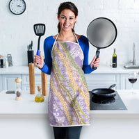 Purple Palaka Hawaii Leis Apron Hawaiian-plaid Elegant Tropical Vibes LT14 - Polynesian Pride