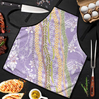 Purple Palaka Hawaii Leis Apron Hawaiian-plaid Elegant Tropical Vibes LT14 Purple - Polynesian Pride