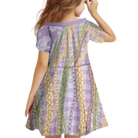 Purple Palaka Hawaii Leis Family Matching Mermaid Dress and Hawaiian Shirt Hawaiian-plaid Elegant Tropical Vibes LT14 - Polynesian Pride