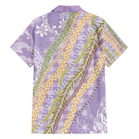 Purple Palaka Hawaii Leis Hawaiian Shirt Hawaiian-plaid Elegant Tropical Vibes - Polynesian Pride