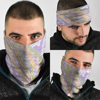 Purple Palaka Hawaii Leis Neck Gaiter Hawaiian-plaid Elegant Tropical Vibes - Polynesian Pride