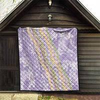 Purple Palaka Hawaii Leis Quilt Hawaiian-plaid Elegant Tropical Vibes LT14 - Polynesian Pride