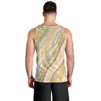 Yellow Palaka Hawaii Leis Men Tank Top Hawaiian-plaid Elegant Tropical Vibes LT14 - Polynesian Pride