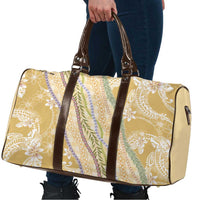 Yellow Palaka Hawaii Leis Travel Bag Hawaiian-plaid Elegant Tropical Vibes - Polynesian Pride