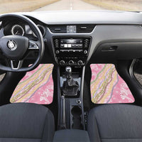 Pink Palaka Hawaii Leis Car Mats Hawaiian-plaid Elegant Tropical Vibes - Polynesian Pride