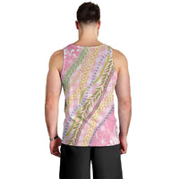 Pink Palaka Hawaii Leis Men Tank Top Hawaiian-plaid Elegant Tropical Vibes - Polynesian Pride