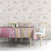 Pink Palaka Hawaii Leis Tablecloth Hawaiian-plaid Elegant Tropical Vibes - Polynesian Pride