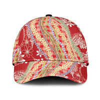 Red Palaka Hawaii Leis Classic Cap Hawaiian-plaid Elegant Tropical Vibes - Polynesian Pride