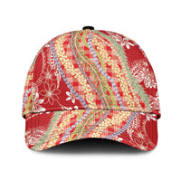 Red Palaka Hawaii Leis Classic Cap Hawaiian-plaid Elegant Tropical Vibes - Polynesian Pride